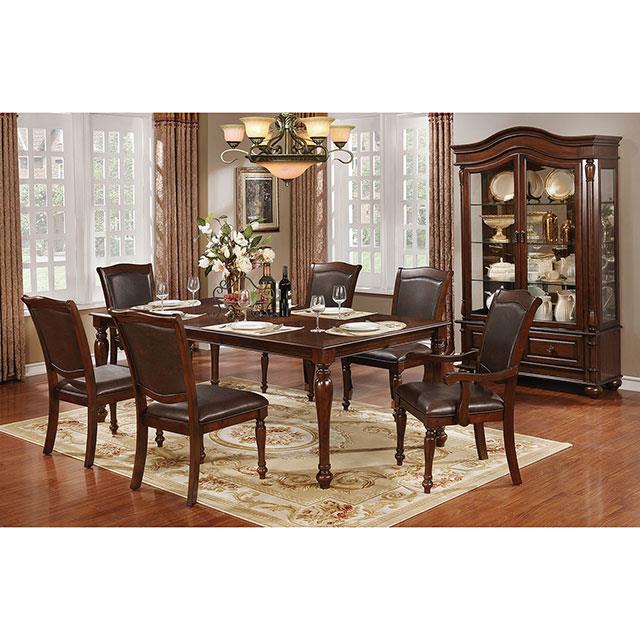  Furniture of America Sylvana CM3453T-7PC 7 Pc Dining Table Set IMAGE 2