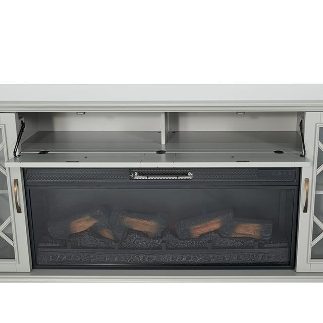  Furniture of America Fidel TM5003 74'' Tv Console with Electric Fireplace IMAGE 7
