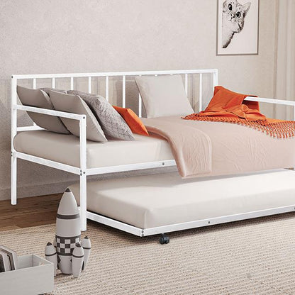  Furniture of America Harmon FM1001WH Metal Daybed IMAGE 1