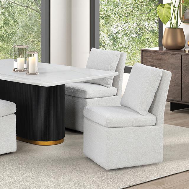  Furniture of America Morges FM3432WH-T-5PC-00WH 5 Pc Dining Table Set IMAGE 2