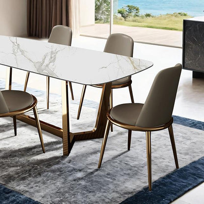 Furniture of America Norelli FM3701GD-T-TABLE Dining Table IMAGE 2