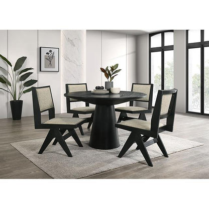  Furniture of America Tottenham FM3222BK-RT-48-5PC 5 Pc Dining Table Set IMAGE 1