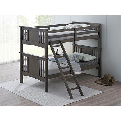  Furniture of America Spring Creek FM-BK602TT-GY-BED Twin/Twin Bunk Bed IMAGE 2