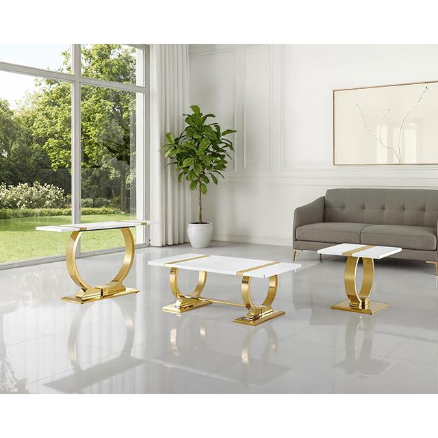  Furniture of America Horve FM47018GD-C Coffee Table IMAGE 2