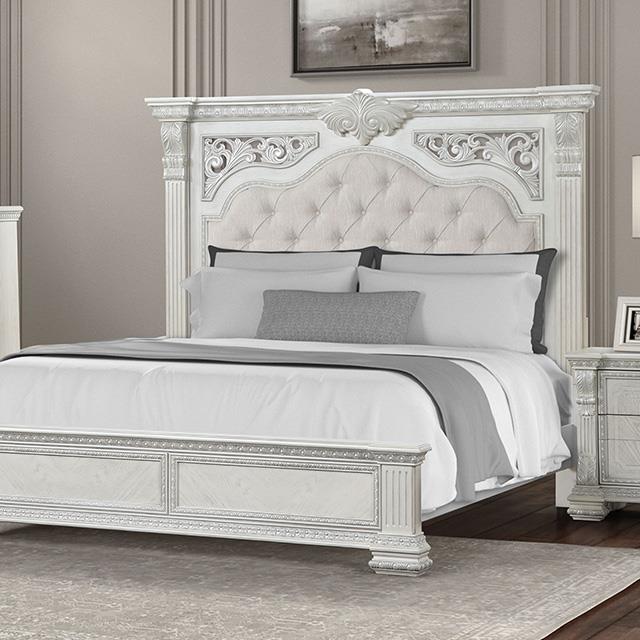  Furniture of America Promenade FM70001WH-EK-BED King Bed IMAGE 1