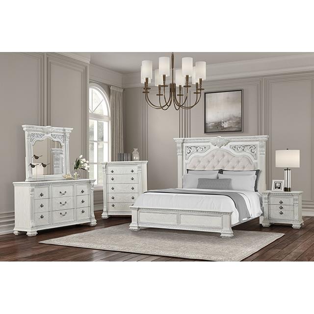  Furniture of America Promenade FM70001WH-EK-BED King Bed IMAGE 2