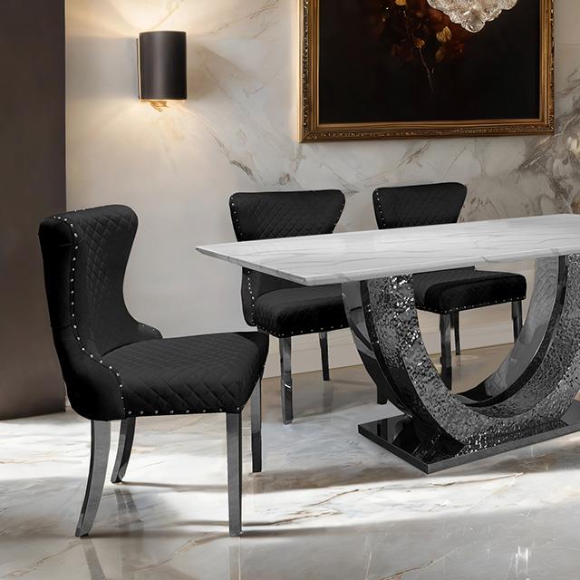  Furniture of America Portanova FM33003SV-T-TABLE Dining Table IMAGE 2