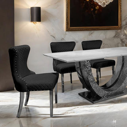  Furniture of America Portanova FM33003SV-T-TABLE Dining Table IMAGE 2