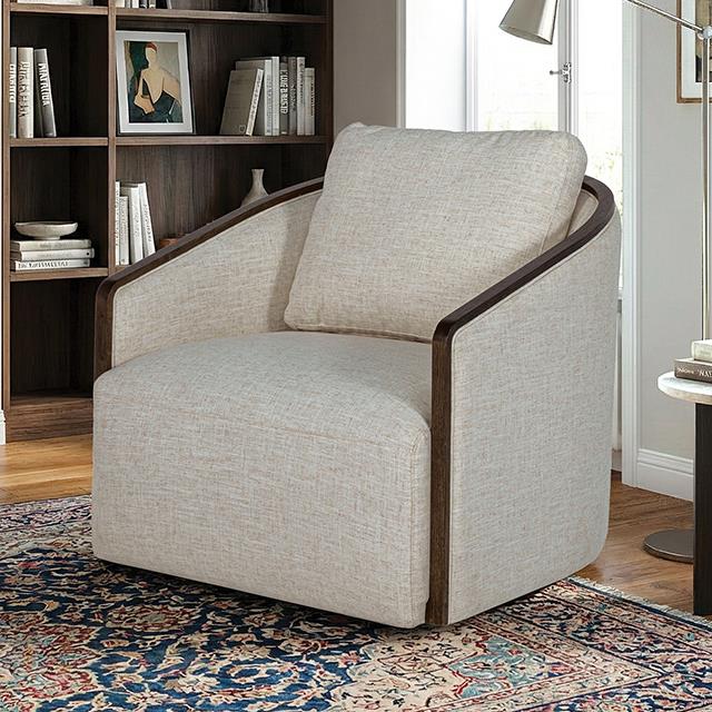  Furniture of America Zebina FM-AC6014LB-SW Swivel Chair IMAGE 1