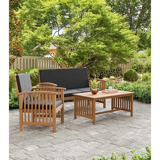  Furniture of America Kyushu GM-1022BK-3PC 3 Pc Patio Set IMAGE 2