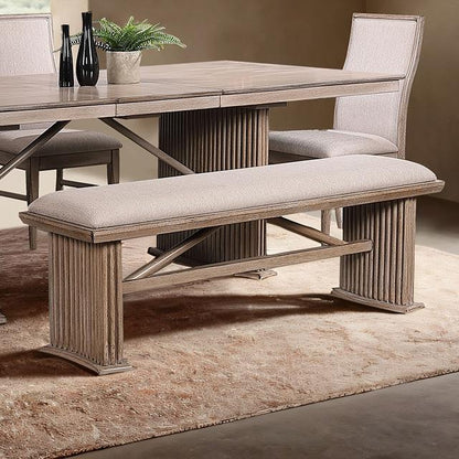  Furniture of America Ellesmere FM3230NT-BN-PK Bench IMAGE 1