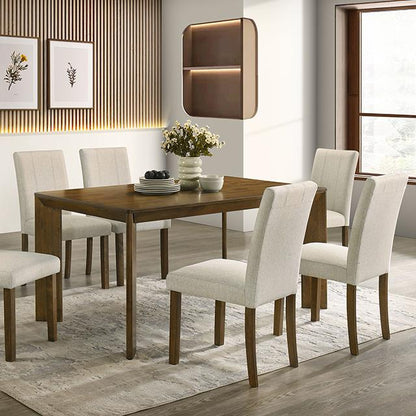  Furniture of America Paolino FM32010BR-T-7PC 7 Pc Dining Table Set IMAGE 1