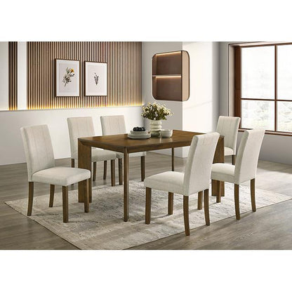  Furniture of America Paolino FM32010BR-T-7PC 7 Pc Dining Table Set IMAGE 2