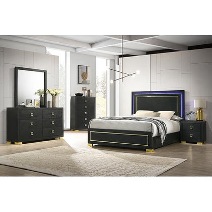  Furniture of America Latimer FM7270BK-M Mirror IMAGE 2