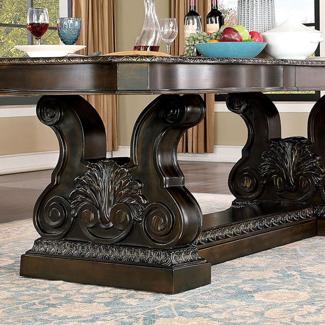  Furniture of America Lombardy CM3146T-7PC 7 Pc Dining Table Set IMAGE 2