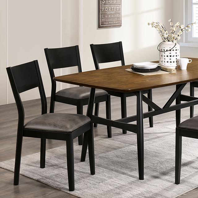  Furniture of America Oberwil CM3548A-T-7PC 7 Pc Dining Table Set IMAGE 5