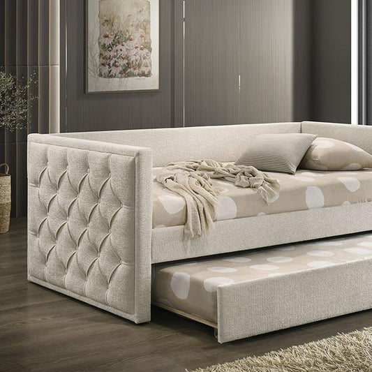  Furniture of America Renzi FM1202BG-BED Twin Daybed with Trundle IMAGE 1