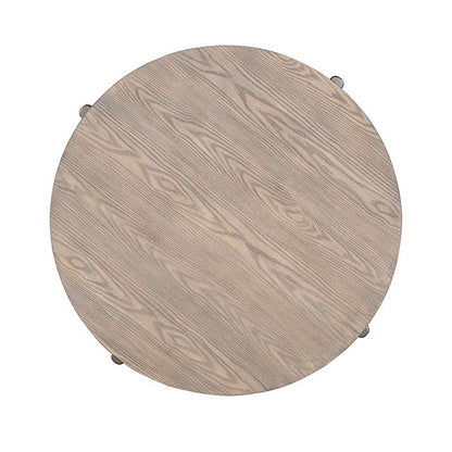  Furniture of America Roros FM44008NT-CR Round Cocktail Table IMAGE 3