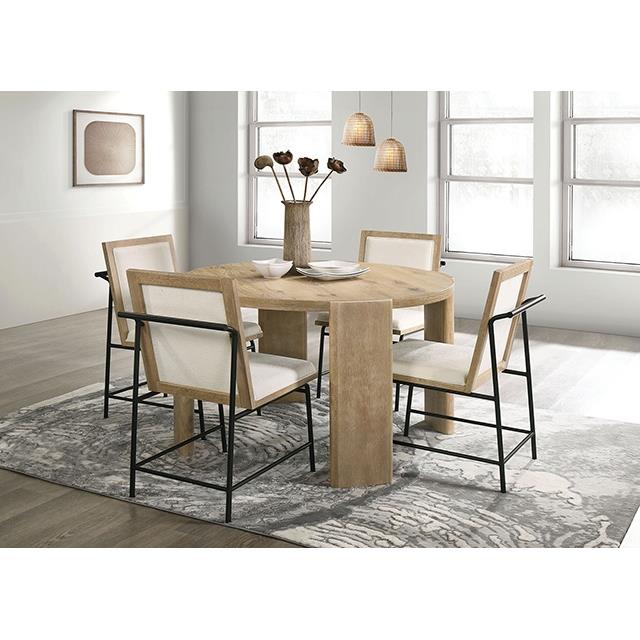  Furniture of America Edenbridge FM3220AK-RT-5PC 5 Pc Dining Table Set IMAGE 1