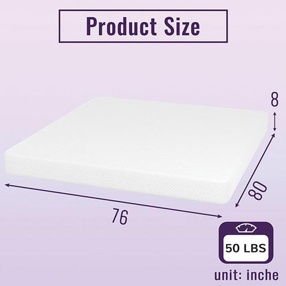  Furniture of America Nasturtium DM808-EK 8" King Bamboo Charcoal Infused Memory Foam IMAGE 4