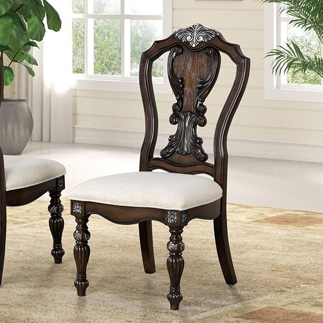  Furniture of America Promenade FM31002DB-SC-2PK Set Of 2 Side Chair IMAGE 1