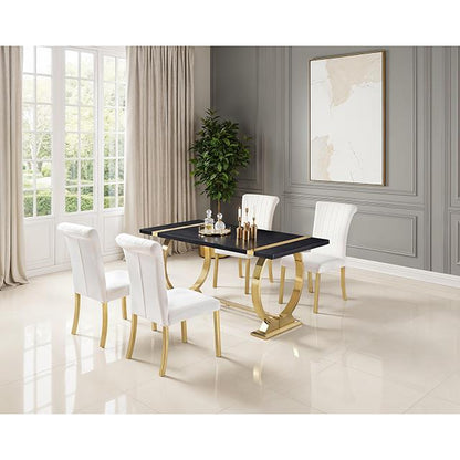  Furniture of America Horley FM37010GD-T-60 60" Dining Table IMAGE 2