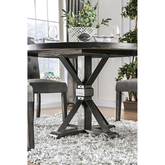  Furniture of America Alfred CM3735RT-5PC-LG 5 Pc Dining Table Set IMAGE 4