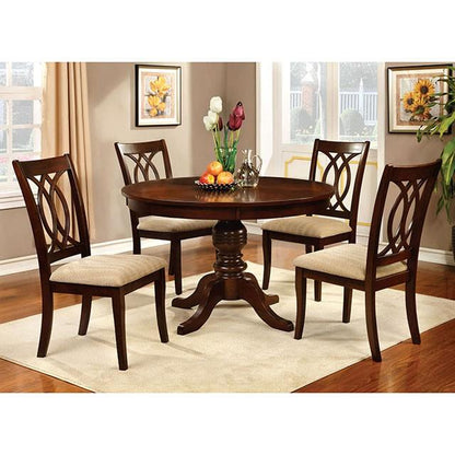  Furniture of America Carlisle CM3778RT-5PC 5 Pc Dining Table Set IMAGE 1