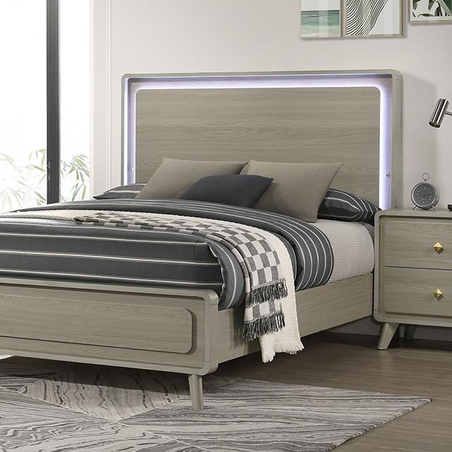  Furniture of America Rainier FM72002GY-EK-BED King Bed IMAGE 1