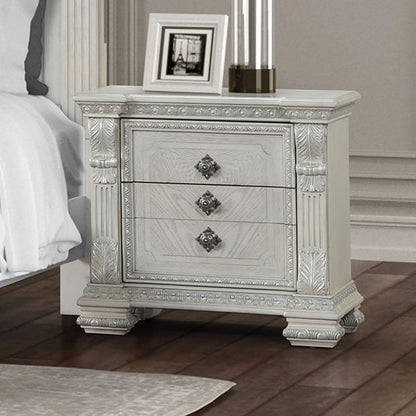  Furniture of America Promenade FM70001WH-N Nightstand IMAGE 1