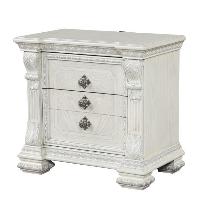  Furniture of America Promenade FM70001WH-N Nightstand IMAGE 5