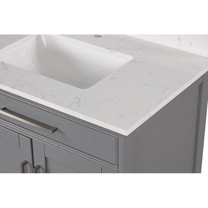 Furniture of America Oliva TM-CT006WH-80+06GY Vanity Set IMAGE 4