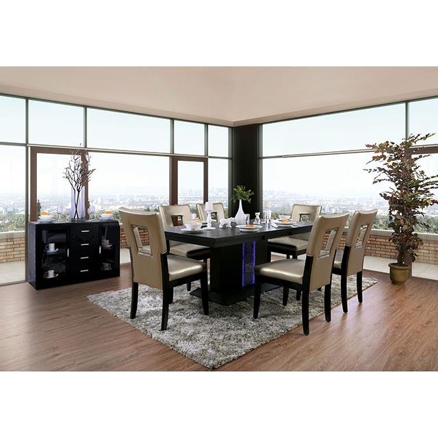  Furniture of America Evangeline CM3394T-7PC 7 Pc Dining Table Set IMAGE 4