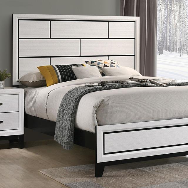  Furniture of America Errico FM7215WH-EK-BED King Bed IMAGE 1