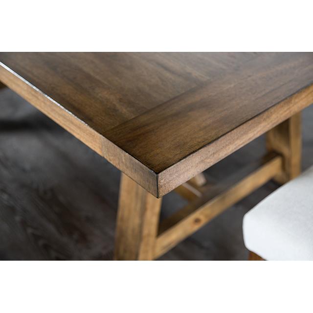  Furniture of America Losone FM3422BR-T-7PC 7 Pc Dining Table Set IMAGE 3