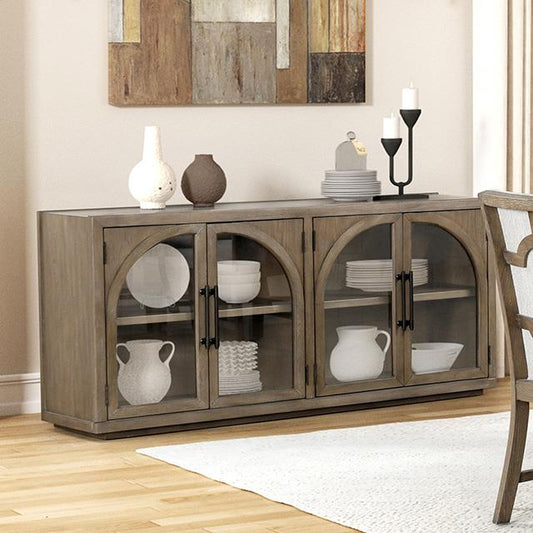  Furniture of America Clements FM3411AK-SV Sideboard IMAGE 1