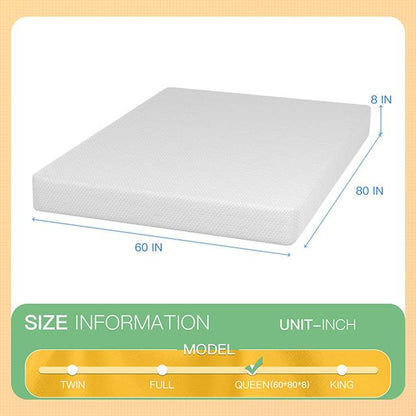  Furniture of America Forsythia DM708-Q 8" Queen Green Tea Gel Memory Foam IMAGE 2