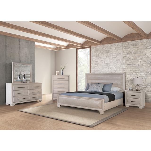  Furniture of America Hinwitz FM7399WH-EK-BED King Bed IMAGE 2