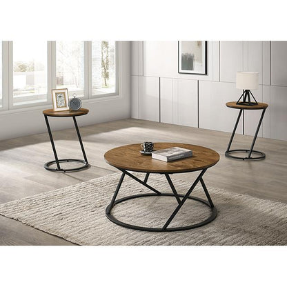  Furniture of America Ronde FM42905NT-3PK 3 Pc Table Set IMAGE 2
