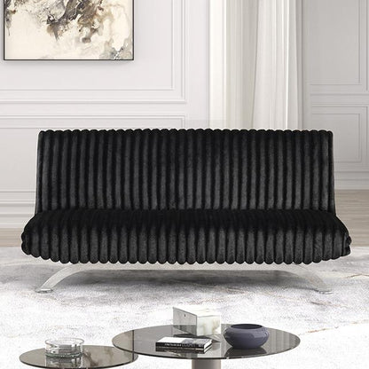  Furniture of America Villeneuve FM2906BK Futon Sofa Bed IMAGE 3