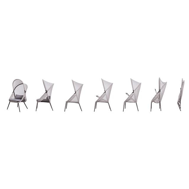  Furniture of America Alverta GM-1014LG-2PK Set Of 2 Foldable Chair IMAGE 4