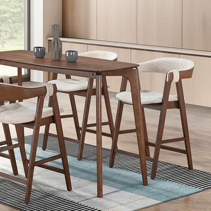  Furniture of America Ebikon FM3211WN-PT-5PC 5 Pc Counter Height Table Set IMAGE 2