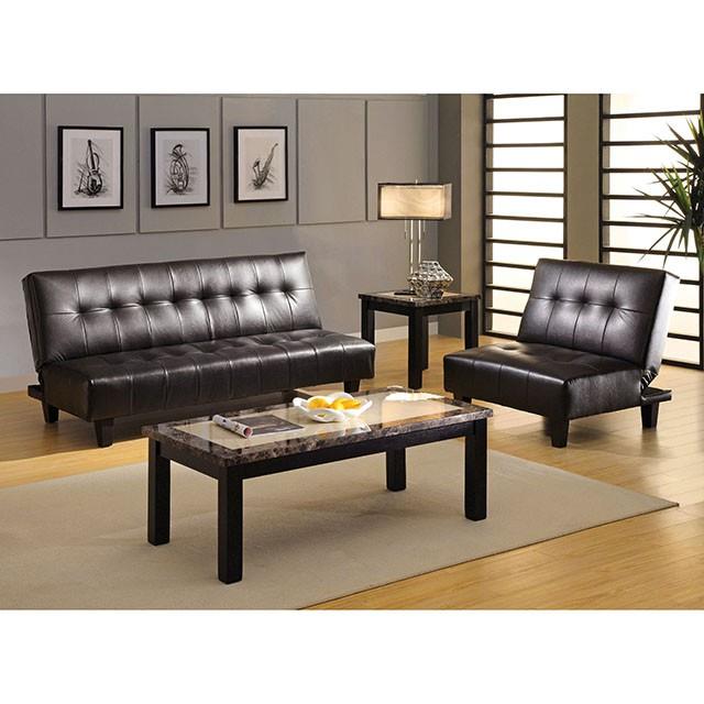 Furniture of America Belmont CM2565S-PU-CH Chair IMAGE 3