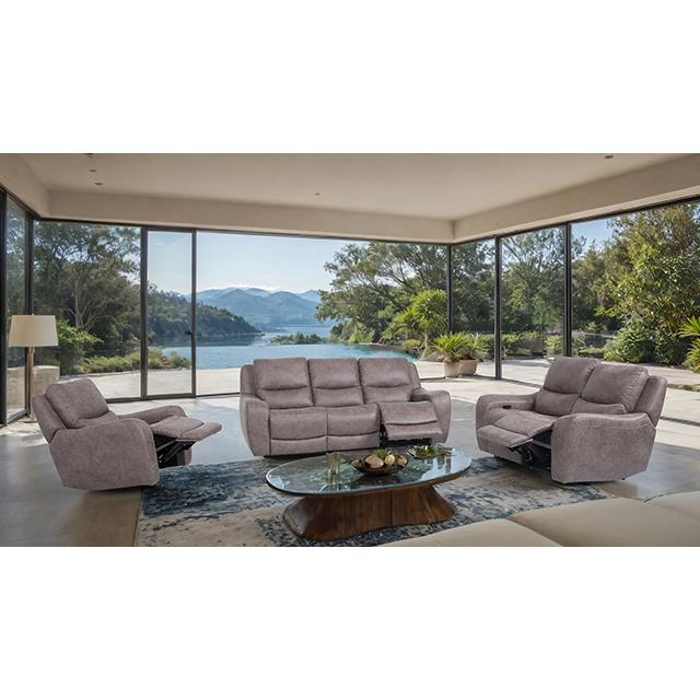  Furniture of America Demetrius CM9931BR-LV-PM-PK Power Loveseat IMAGE 2