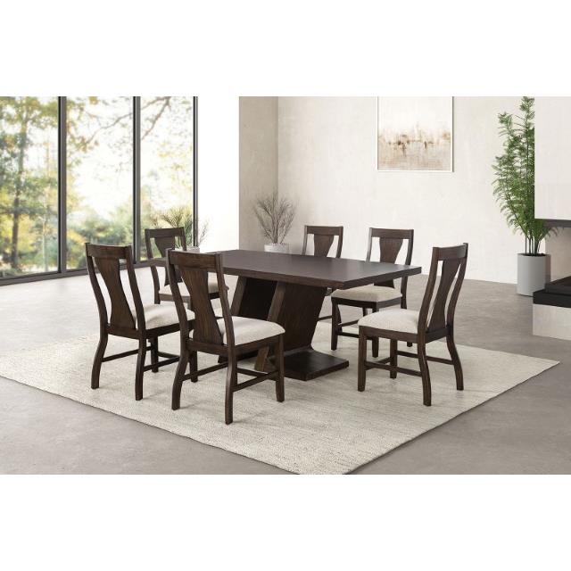  Furniture of America Holsworthy FM3600ES-T Dining Table IMAGE 1