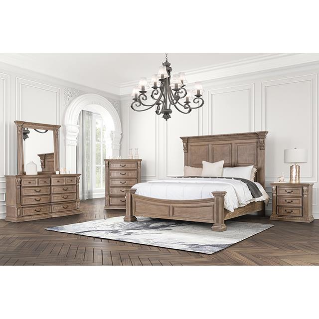  Furniture of America Seven Oaks FM7418AK-EK-BED King Bed IMAGE 2