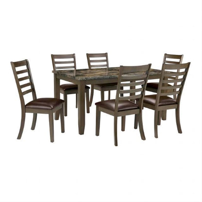  Furniture of America Adia TM3103T-7PK 7 Pc Dinning Table Set IMAGE 3