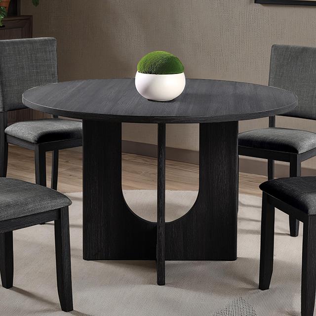  Furniture of America Oberto SL3406DG-RT Round Dining Table IMAGE 1