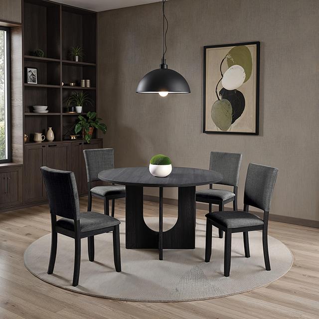  Furniture of America Oberto SL3406DG-RT Round Dining Table IMAGE 2