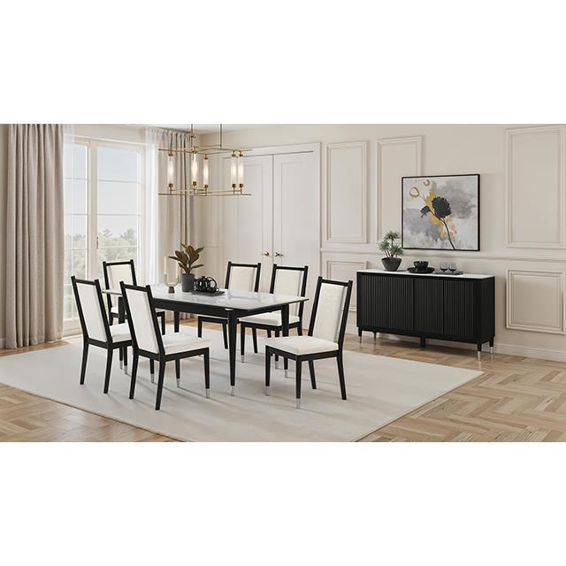 Furniture of America Maidstone FM32001BK-T-5PC 5 Pc Dining Table Set IMAGE 2